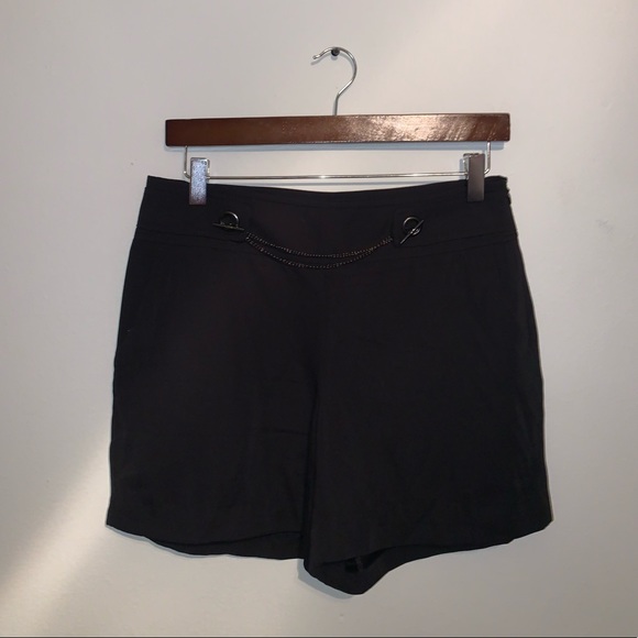 Carmen Marc Valvo Black Chain Link Shorts size 4 - Picture 2 of 10